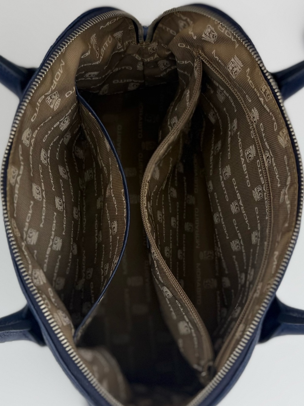 🐢MORABITO 1905 PARIS • DINA MM Bugatti 36 Bag in Blue Made in ITALY (Late Model) - Picture 13 of 16